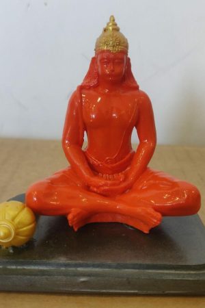 Sob Hanumanji Statue 3" Ht - Orange Color